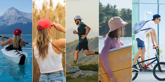 people wearing caps doing outdoor activities