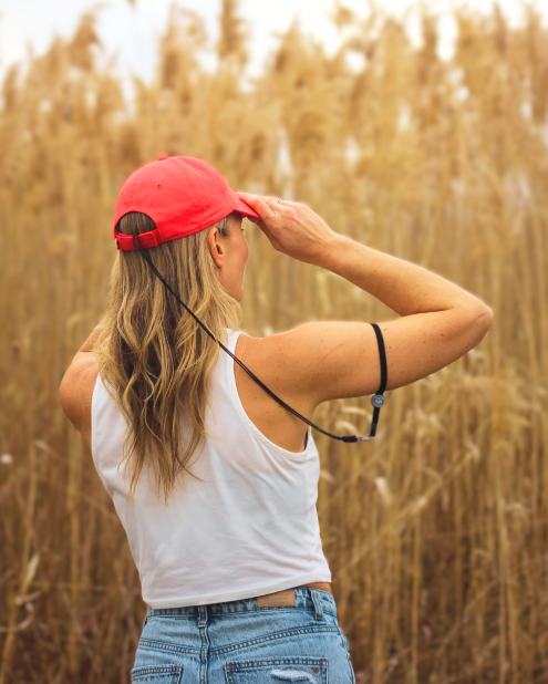 Women wearing cap and Cap locker